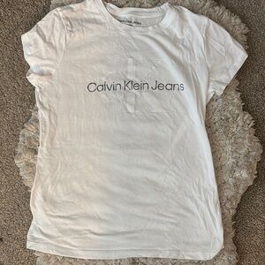Calvin Klein White Logo T-Shirt